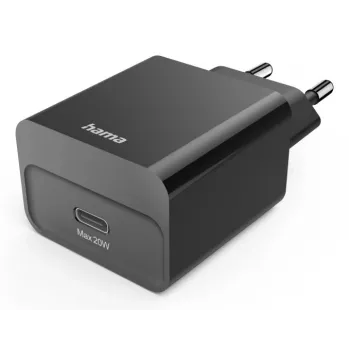 Hama 00201959 ładowarka do urządzeń mobilnych Zestaw słuchawkowy, Powerbank, Smartfon, Tablet Czarny AC Szybkie ładowanie Wewnętrzna