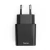 Hama 00201959 ładowarka do urządzeń mobilnych Zestaw słuchawkowy, Powerbank, Smartfon, Tablet Czarny AC Szybkie ładowanie Wewnętrzna