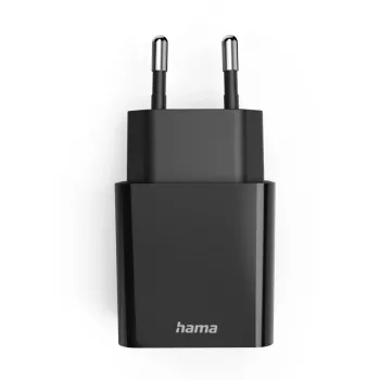 Hama 00201959 ładowarka do urządzeń mobilnych Zestaw słuchawkowy, Powerbank, Smartfon, Tablet Czarny AC Szybkie ładowanie Wewnętrzna