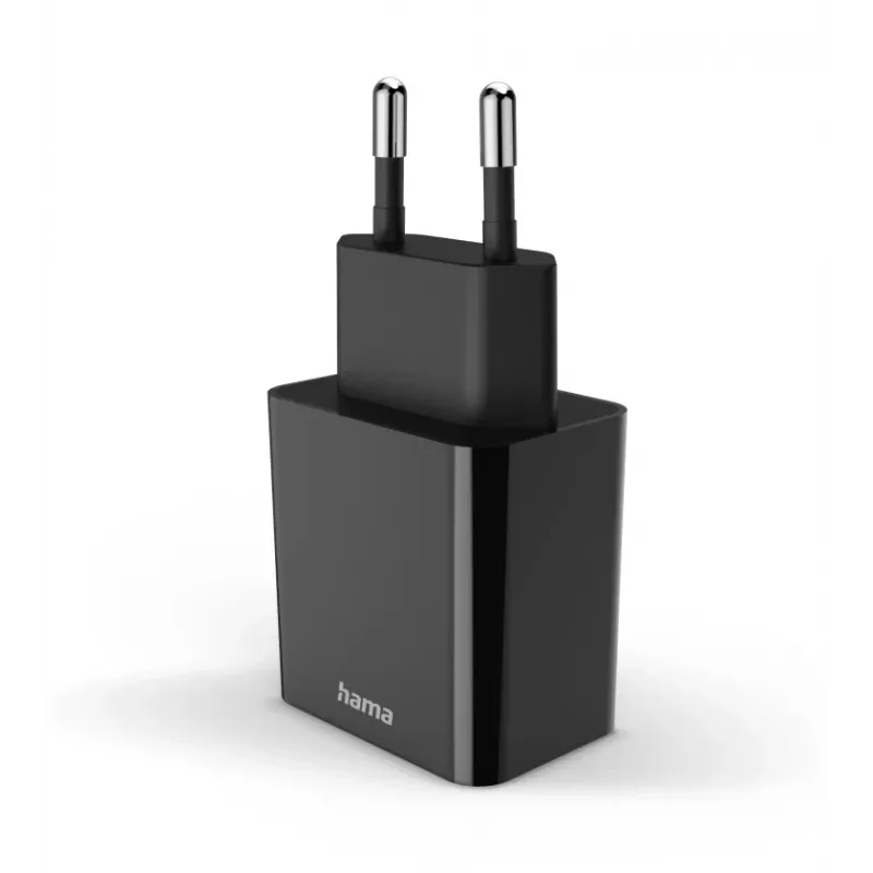 Hama 00201959 ładowarka do urządzeń mobilnych Zestaw słuchawkowy, Powerbank, Smartfon, Tablet Czarny AC Szybkie ładowanie Wewnętrzna