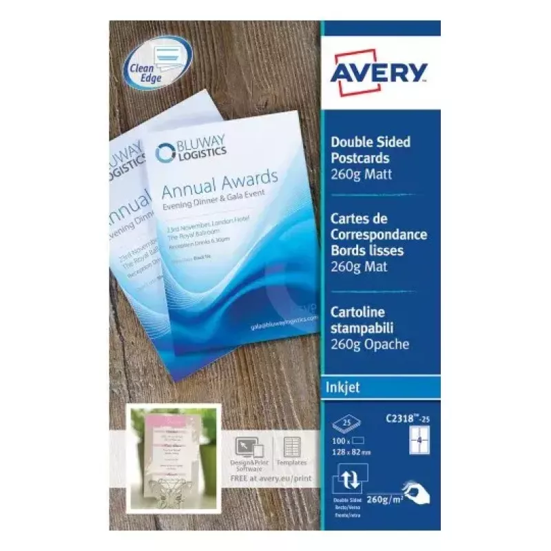 Papier do druku A4 Avery C2318-25I
