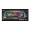 Klawiatura gamingowa Trust GXT 856 Torac USB QWERTZ niemiecka Czarna RGB LED