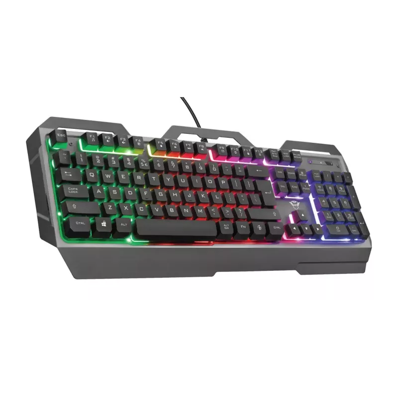 Klawiatura gamingowa Trust GXT 856 Torac USB QWERTZ niemiecka Czarna RGB LED