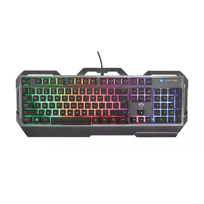Klawiatura gamingowa Trust GXT 856 Torac USB QWERTZ niemiecka Czarna RGB LED