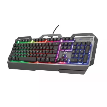 Klawiatura gamingowa Trust GXT 856 Torac USB QWERTZ niemiecka Czarna RGB LED