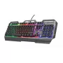 Klawiatura gamingowa Trust GXT 856 Torac USB QWERTZ niemiecka Czarna RGB LED