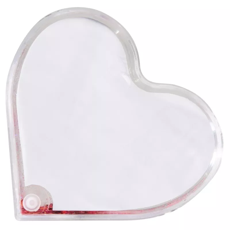 Ramka na jedno zdjęcie Hama Heart, czerwona, przezroczysta