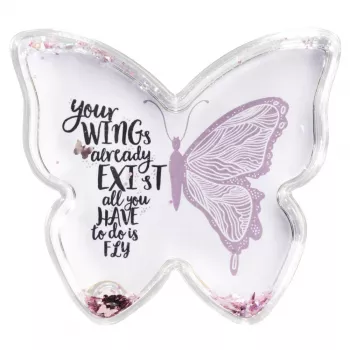 Hama Butterfly Pojedyncza ramka na zdjęcia Różowy, Przezroczysty
