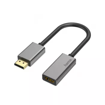 Hama 00200329 adapter kabla wideo DisplayPort HDMI Czarny
