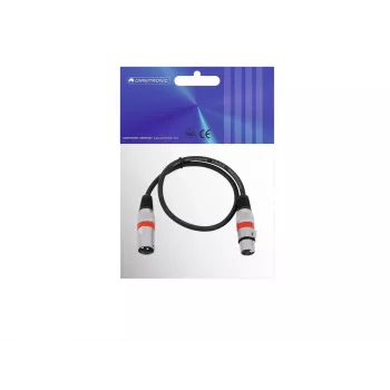 Kabel audio Omnitronic 30220401 0,5 m XLR 3-pin czarny