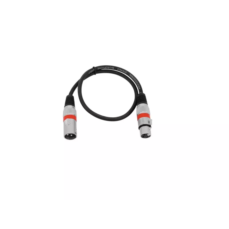 Kabel audio Omnitronic 30220401 0,5 m XLR 3-pin czarny