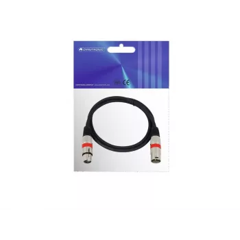 Przewód audio Omnitronic 30220406 1 m złącze XLR 3-sty. czarny