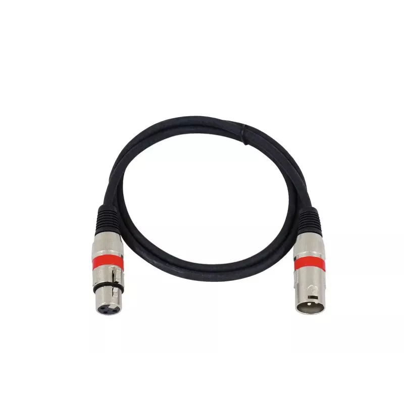 Przewód audio Omnitronic 30220406 1 m złącze XLR 3-sty. czarny
