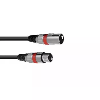 Kabel audio XLR 3-pin Omnitronic 3022052R 7.5 m Czarny