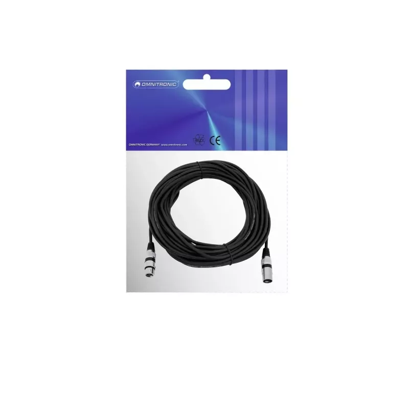 Kabel audio Omnitronic 3022058N 20 m XLR (3-pin) czarny