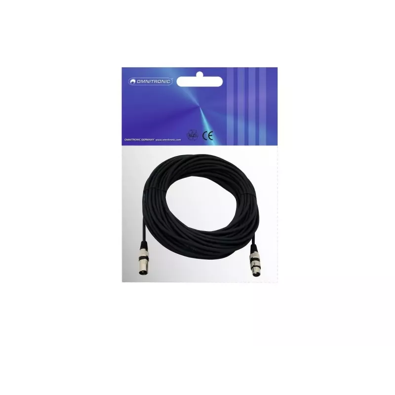 Przewód audio Omnitronic 30220590 25 m XLR 3-pin czarny