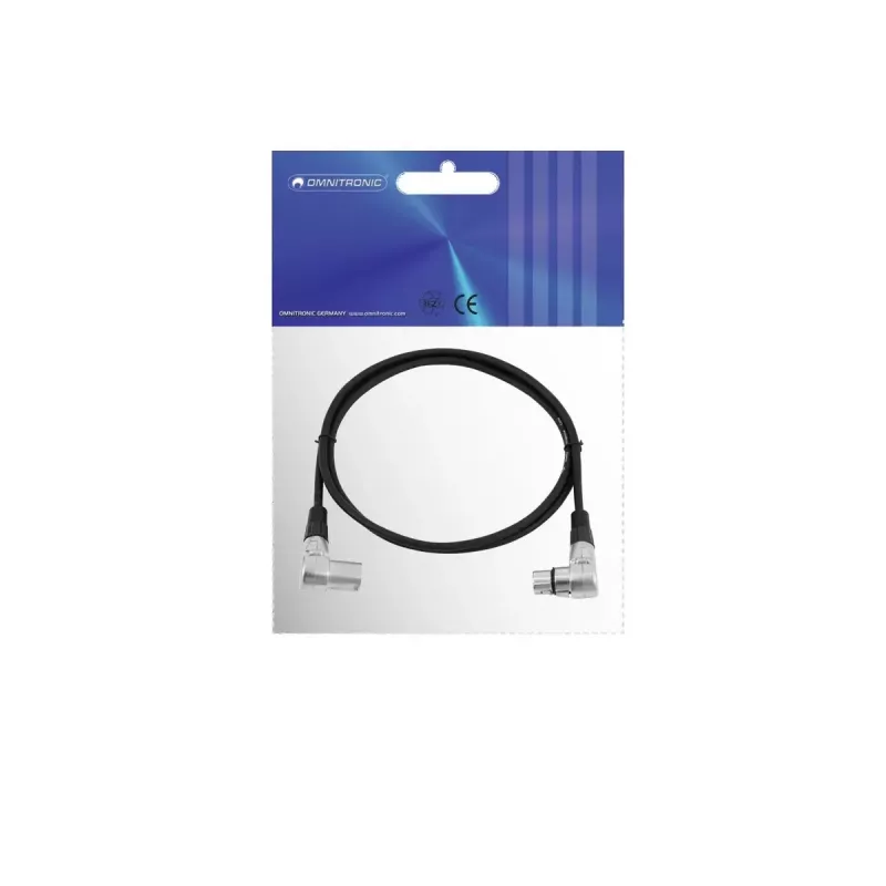 Kabel audio Omnitronic 30220630 1,5 m XLR 3-pin czarny