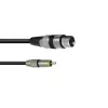 Kabel audio XLR (3-pin) RCA Omnitronic 3022075J 0,15 m Czarny