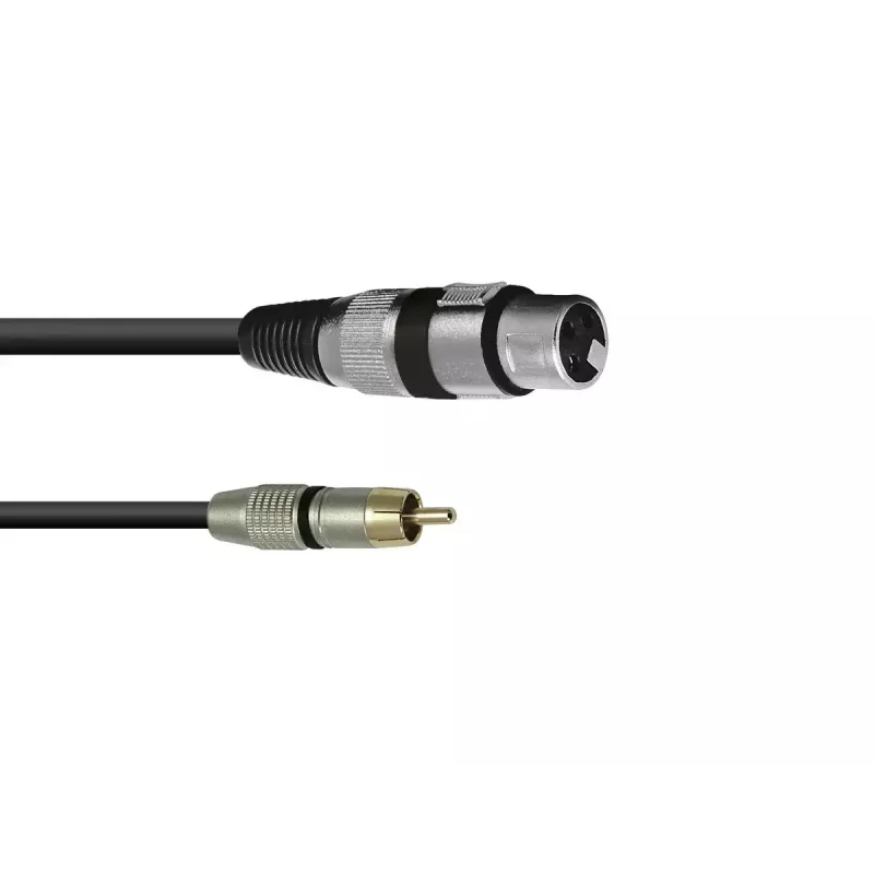 Kabel audio XLR (3-pin) RCA Omnitronic 3022075J 0,15 m Czarny