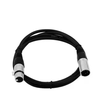 Kabel audio Omnitronic 30220763 1 m XLR 5-pin czarny