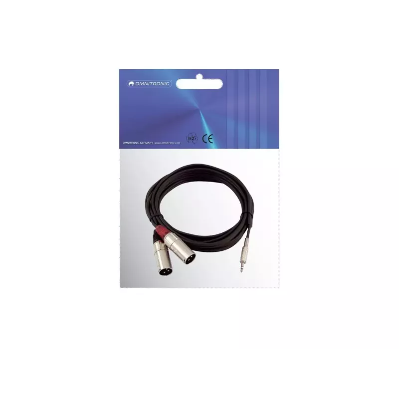 Kabel audio 3m Omnitronic 30225157