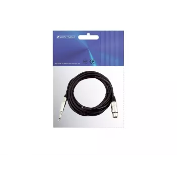 Kabel audio 2 m Omnitronic 3022516M XLR 3-pin 6,35 mm czarny