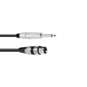 Kabel audio 2 m Omnitronic 3022516M XLR 3-pin 6,35 mm czarny