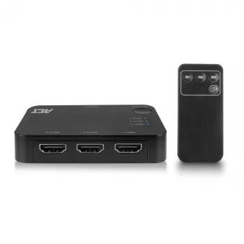 Przełącznik HDMI ACT 4K 3x1 Czarny 60Hz 1920x1080 3840x2160