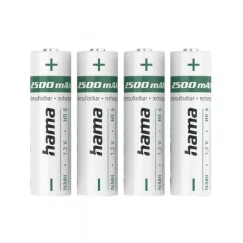 Akumulatorki Hama NiMH, AA Mignon, 2500 mAh, 1,2 V, 4 szt.