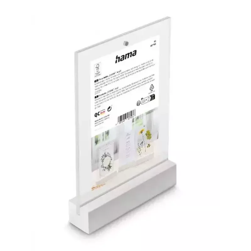 Pojedyncza ramka na zdjęcia Hama Classic 00057743 Transparent biały