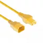 ACT Kabel zasilający C14 - C15 żółty 0,6 m