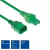 ACT Powercord C14 - C15 zielony 2 m kabel H05RN-F 250V 10A