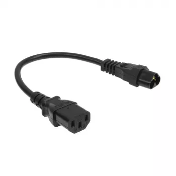 Kabel zasilający ACT C6 - C13 czarny 0,2 m 250 V 2,5 A