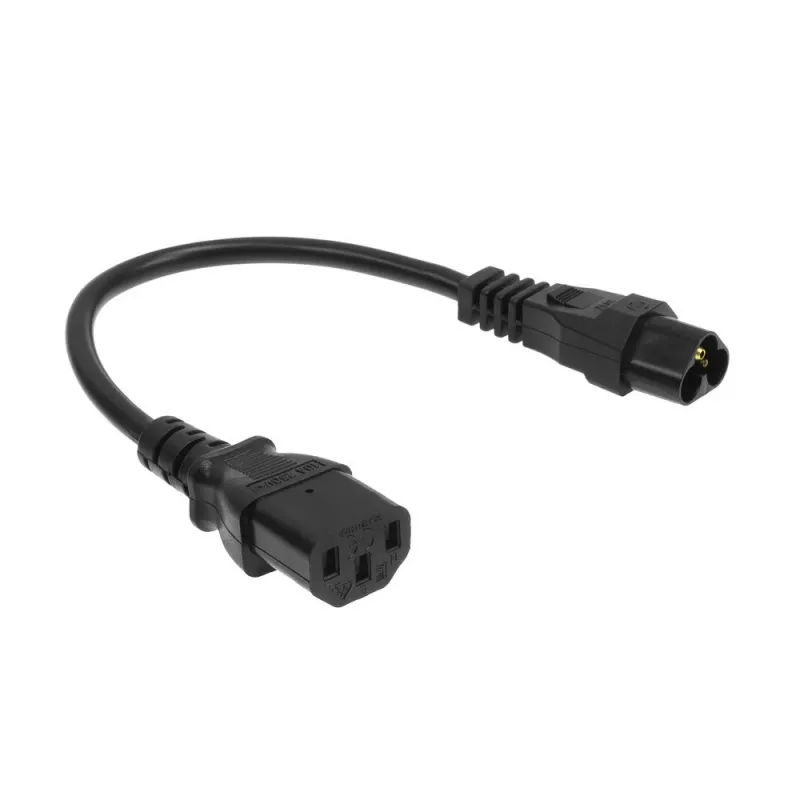 Kabel zasilający ACT C6 - C13 czarny 0,2 m 250 V 2,5 A