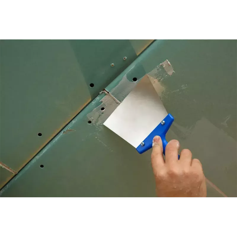 Szpachelka taśmowa KWB 029200 Niebieska rękojeść z tworzywa sztucznego Szerokość ostrza 15 cm