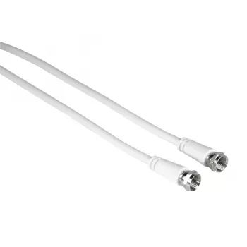 Hama 00205039 kabel koncentryczny 5 m F Biały