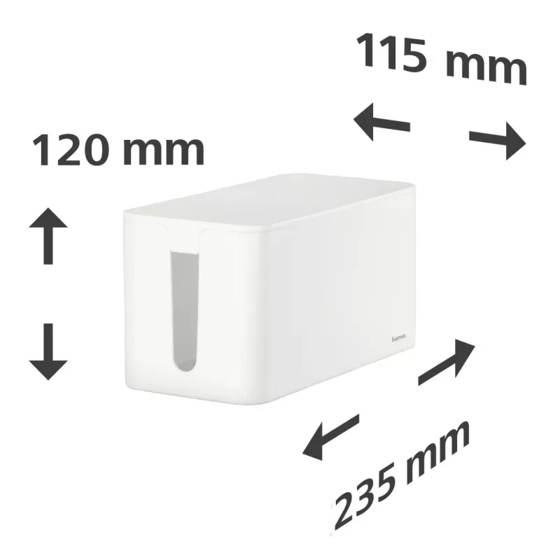 Hama Mini Puszka kablowa na biurko/podłogę Biały
