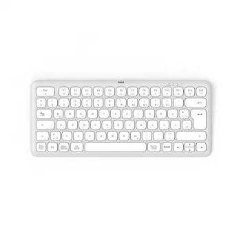 Hama WK-500 klawiatura Dom/Biuro RF Bezprzewodowy + Bluetooth QWERTZ Niemiecki Szary, Biały