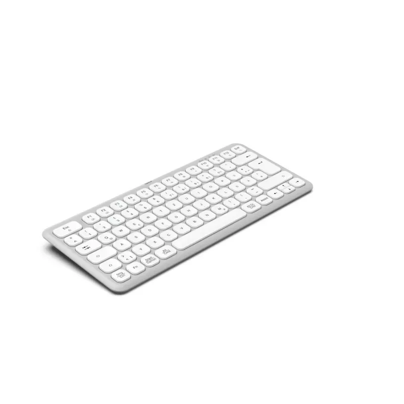 Hama WK-500 klawiatura Dom/Biuro RF Bezprzewodowy + Bluetooth QWERTZ Niemiecki Szary, Biały