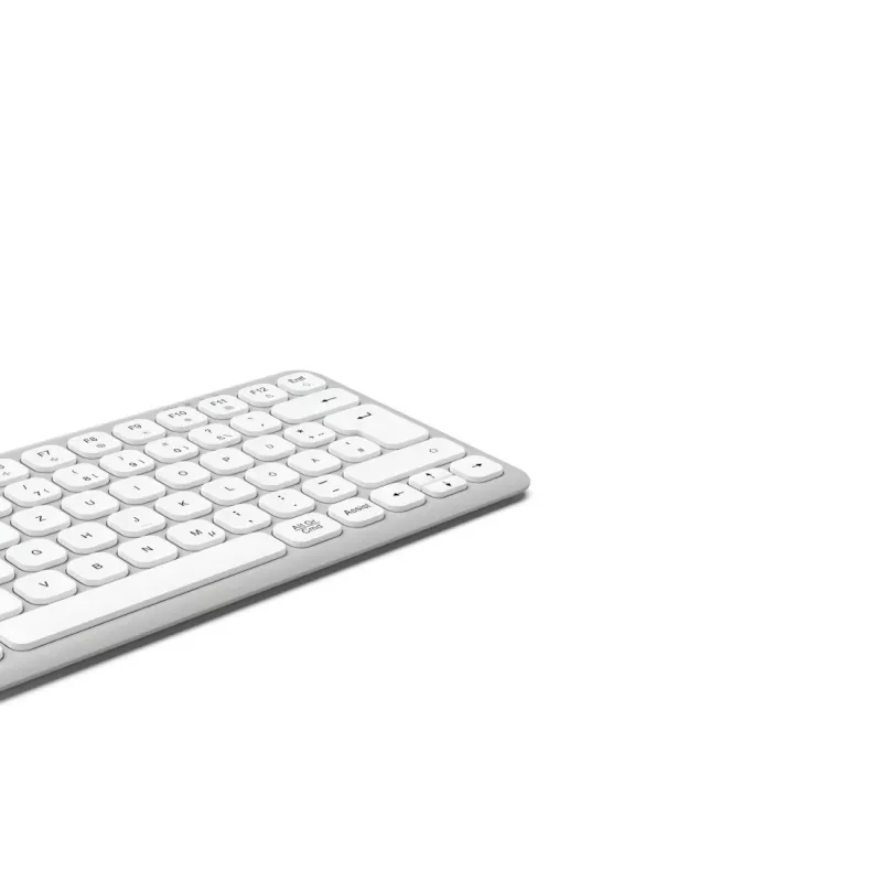 Hama WK-500 klawiatura Dom/Biuro RF Bezprzewodowy + Bluetooth QWERTZ Niemiecki Szary, Biały