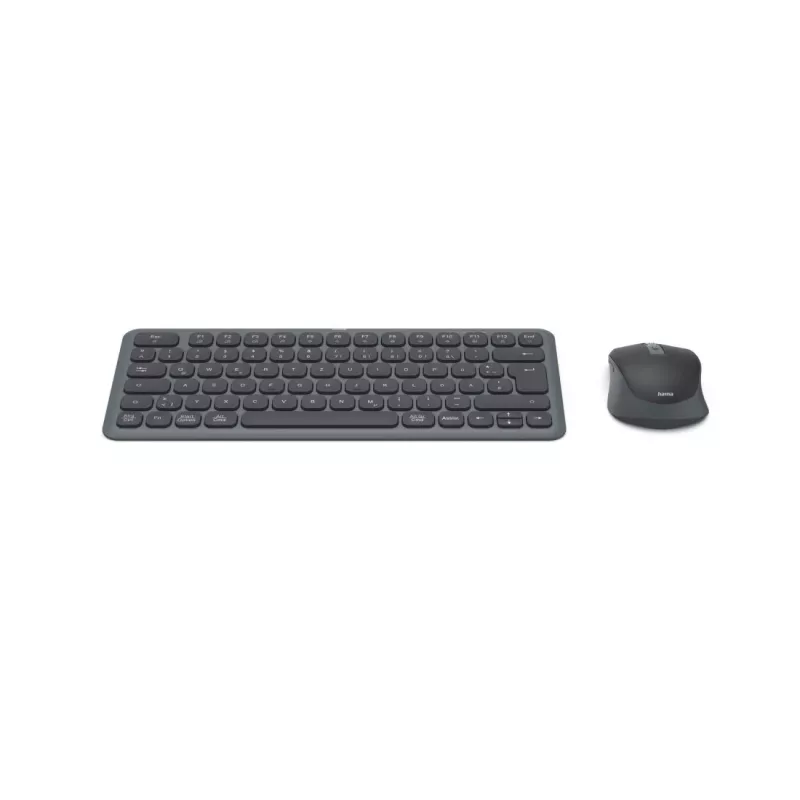 Hama WKM-500 klawiatura W zestawie mysz Dom/Biuro RF Wireless + Bluetooth QWERTZ Niemiecki Czarny