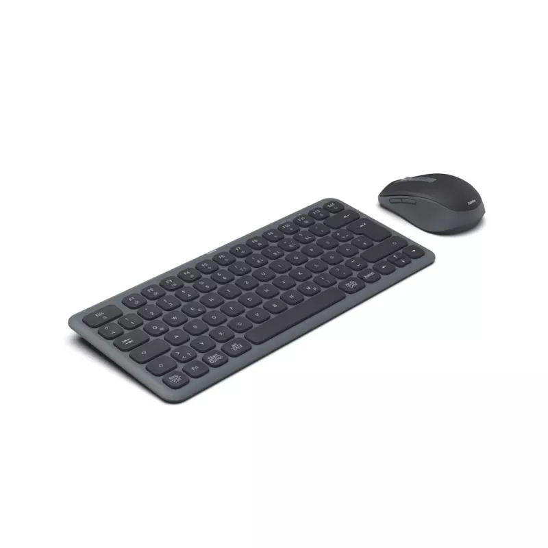 Hama WKM-500 klawiatura W zestawie mysz Dom/Biuro RF Wireless + Bluetooth QWERTZ Niemiecki Czarny