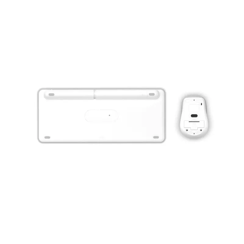 Hama WKM-500 klawiatura Mysz w zestawie Dom USB + RF Wireless + Bluetooth QWERTZ Niemiecki Szary, Biały