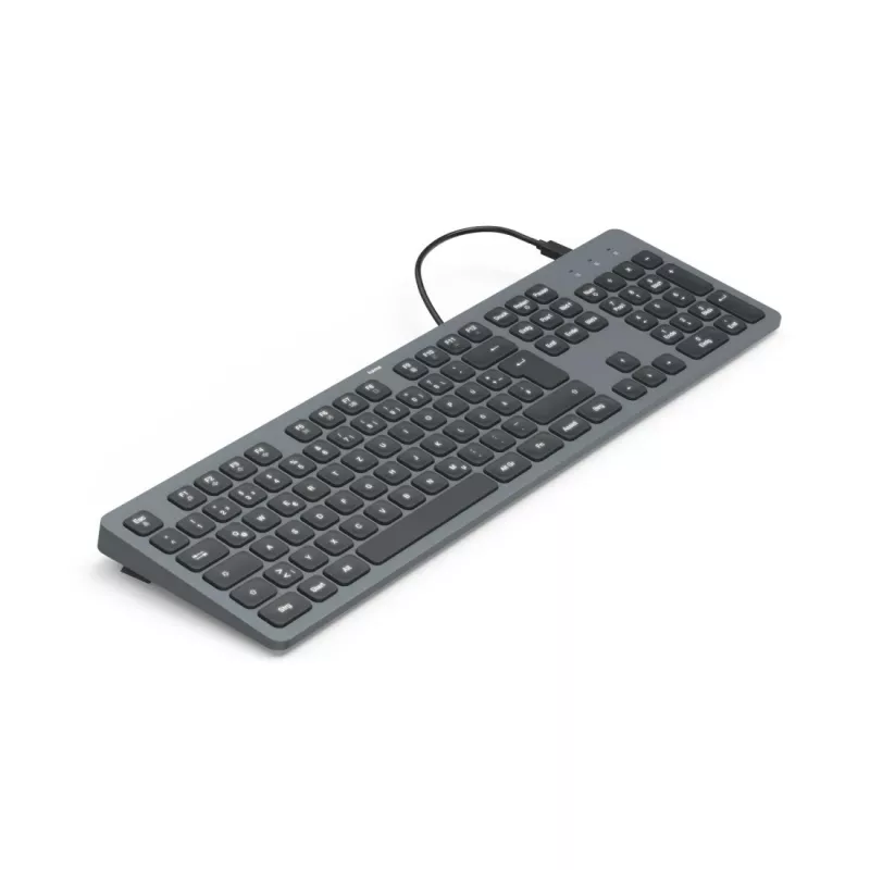 Hama CK-400 klawiatura Home/Office USB QWERTZ Niemiecki Czarny, Ciemnoszary