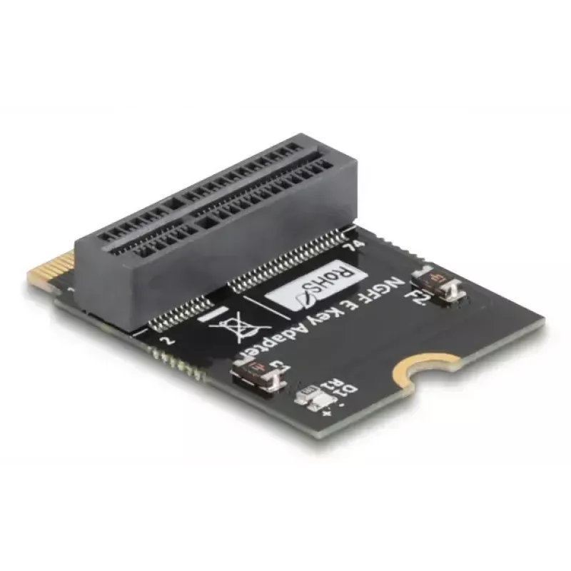 DeLOCK 64341 Wewnętrzny adapter M.2 Interfejs Host M.2 Męski Czarny