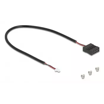 DeLOCK 64344 Wewnętrzny adapter M.2 Męski Czarny 22x80x5mm
