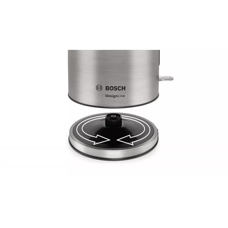 Bosch TWK5P480 czajnik elektryczny 1,7 l 2400 W Czarny, Stal nierdzewna