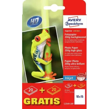 Papier fotograficzny Avery C2549-20P High-gloss