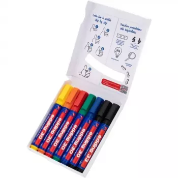 Marker permanentny Edding Colourful Flipchart Kit Wielokolorowy 7 szt.
