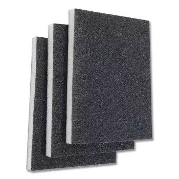 Gąbka szlifierska KWB 089030 Ziarno grube 3 szt. 125 mm x 100 mm x 1 cm